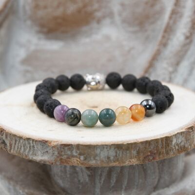 Bracciale CHAKRAS & LAVA CHILD Bracciale Chakra 6mm