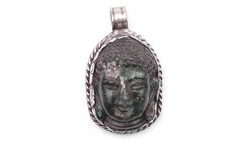 Pendentif Sculpté Bouddha Labradorite 2