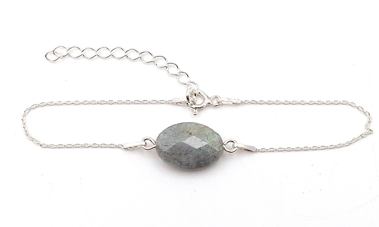 Labradorite Bracelet 925 Silver
