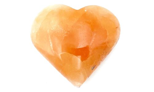 Coeur de SELENITE Orange