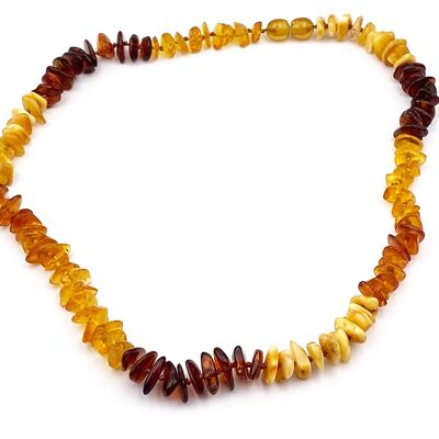 Collier Ambre Multicolore 45 cm