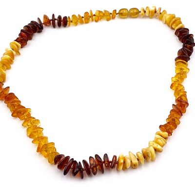 Multicolored Amber Necklace 45 cm