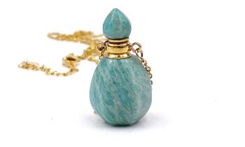 Perfume Bottle Necklace Amazonite 3