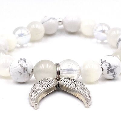 Women's Bracelet Guardian Angel Holidays Natural Stones 6mm