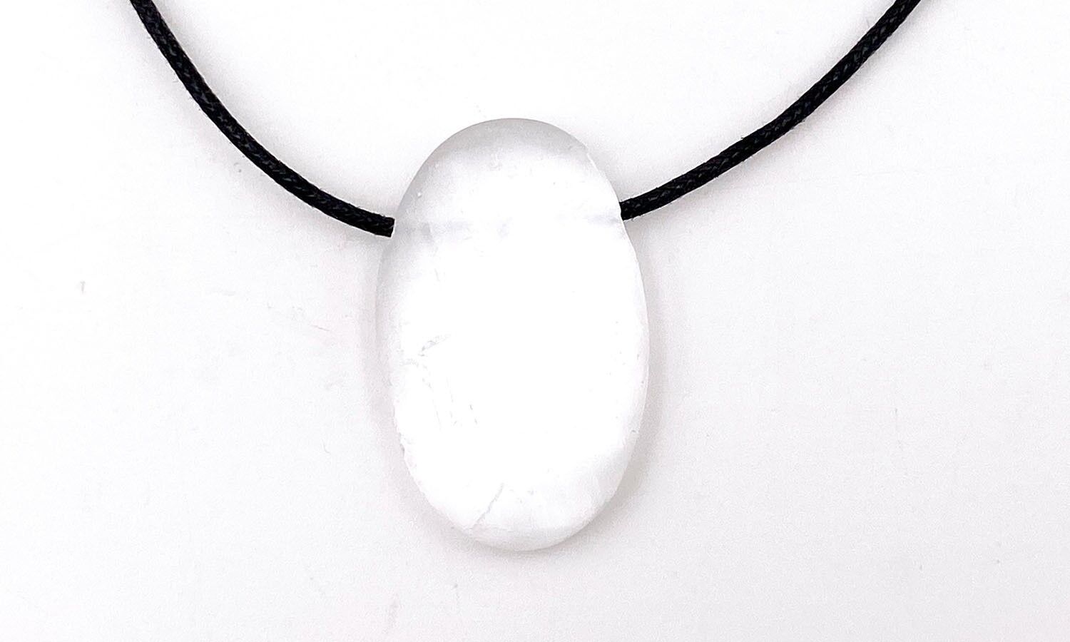 Pierced Selenite Pendant Pierced Selenite Pendant