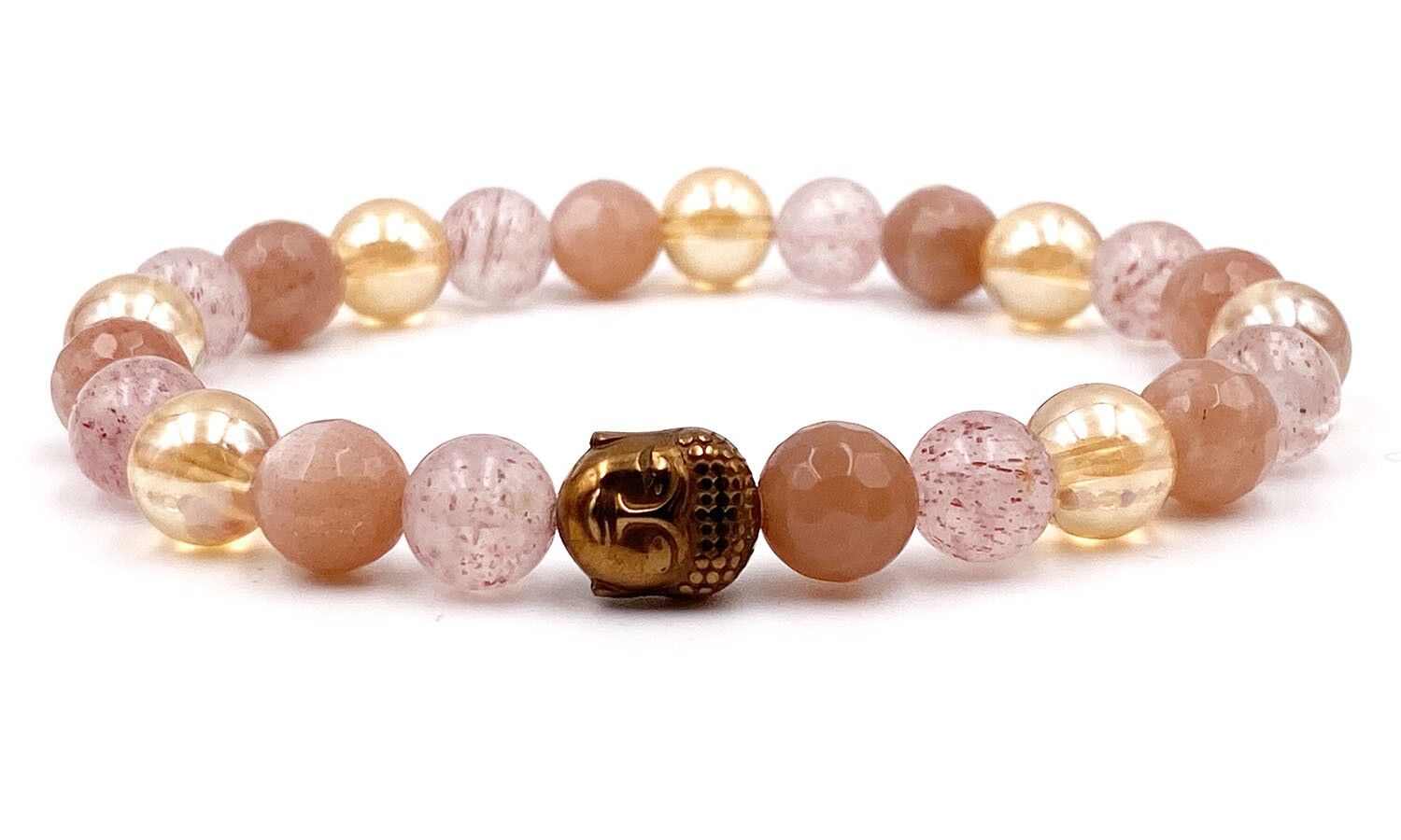 8mm Stones Buddha Bracelet