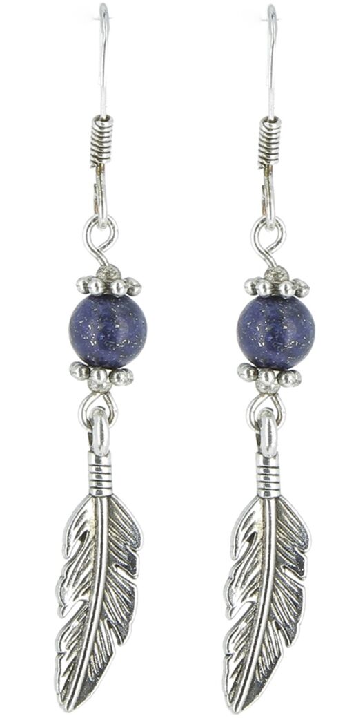 Boucles d'Oreilles "Eté Indien" Crochets en argent 925