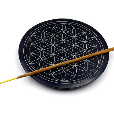 Portaincenso sotto vetro / Stone Flower of Life