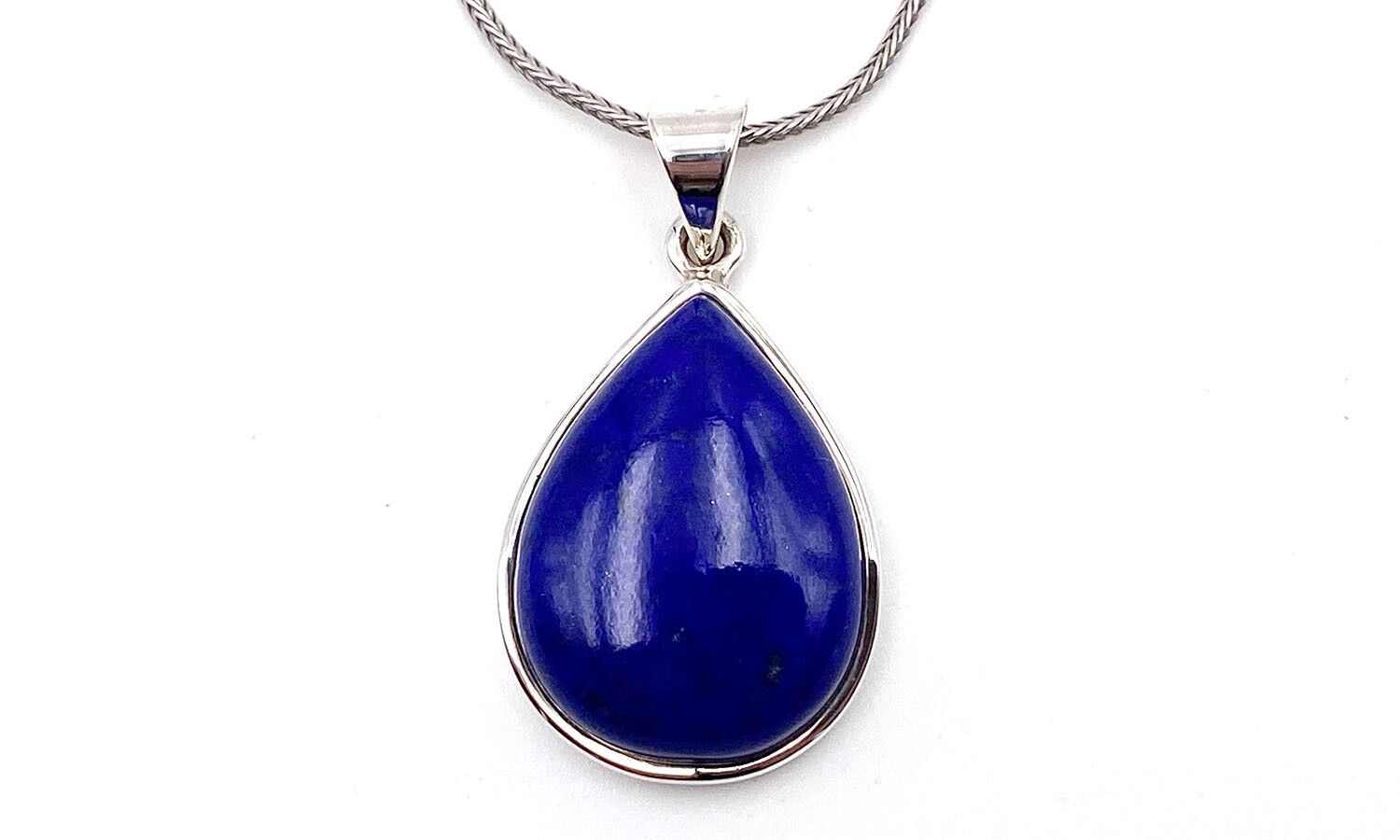 Lapis Lazuli small drop pendant H2.5xL1.7cm