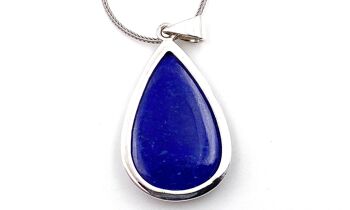 Pendentif Lapis Lazuli grande goutte  H3,2XL2,1cm 3