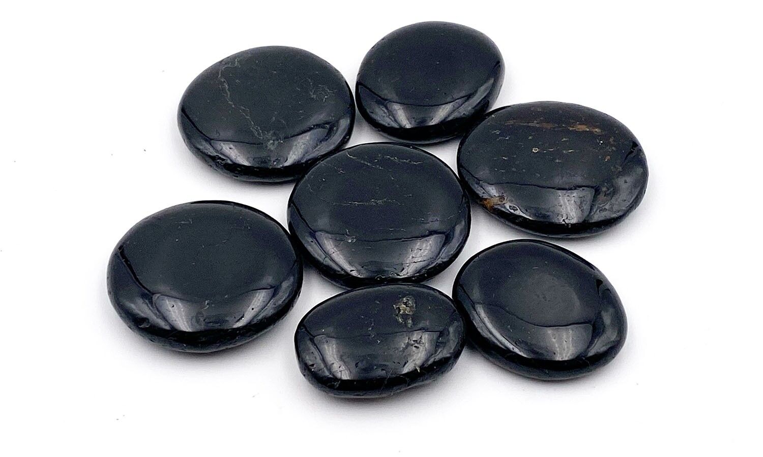 Tourmalines noires - Galets Galet tourmaline taille entre 3,5 et 4 cm