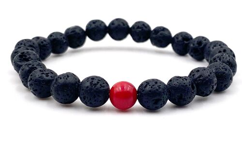 Bracelet "LUI" pierre de lave, collection MY LOVE