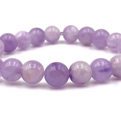 Pulsera lavanda Pulsera lavanda Piedras lisas (no facetadas)