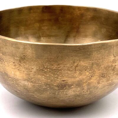 Tibetan Singing Bowl engraved "Goddess Tara" 565 gr - 13.5 cm - delivered with mallet