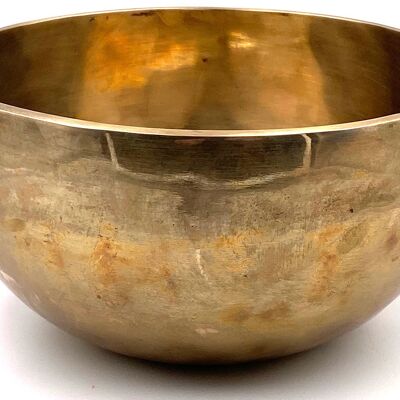 Singing bowl engraved "Flower of life" 950 g - 18.5 cm in diameter by 9 cm in height - delivered with mallet