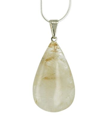 Pendentif Goutte Quartz Rutile Goutte Quartz Rutile 