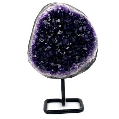 Amethyst Druse on foot Amethyst Druse on foot (10.5x11.5 cm without the foot) 19cm high with the foot