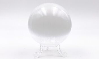 Sphère de SELENITE  Sphère sélénite Blanche environ 4 cm sans pied 1