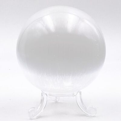 Sphère de SELENITE Sphère sélénite Blanche environ 4 cm sans pied