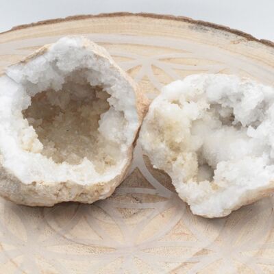 Mini Geode Cristallo di rocca Geode 2 e 4 cm