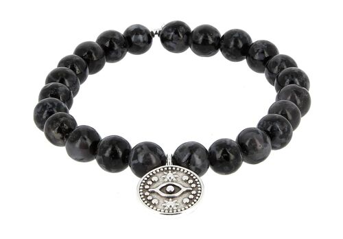 Bracelet Merlinite Mysitque Bracelet avec charm "oeil de protection"