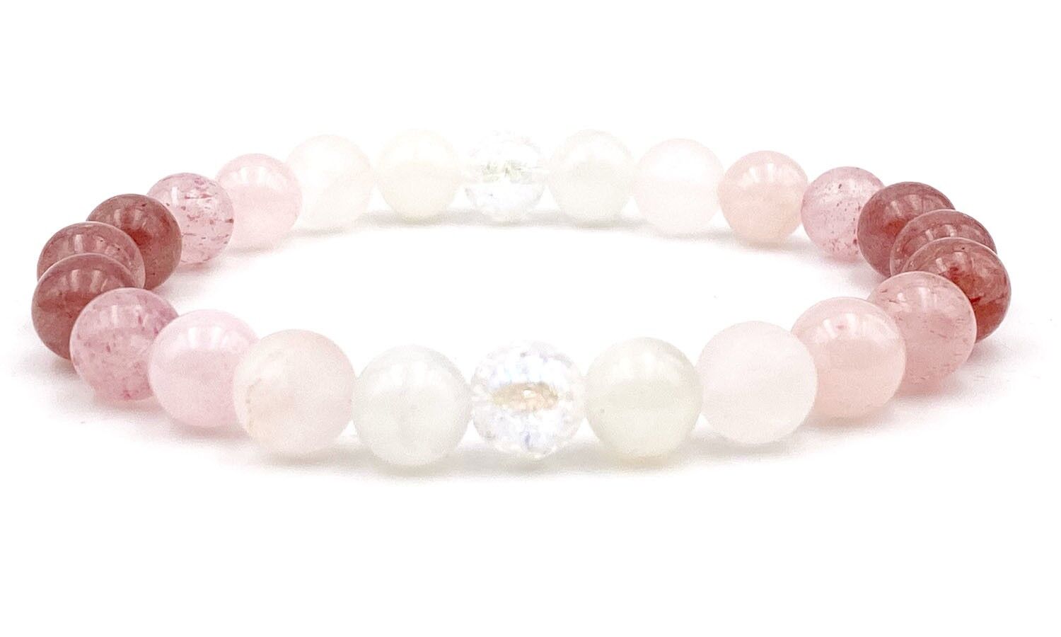 PINK MOON bracelet Pink Moon bracelet in 6 mm stones