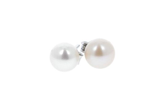 Boucles d'oreilles puces en Perles de Nacre Boucles d'oreilles perles de nacre 8mm