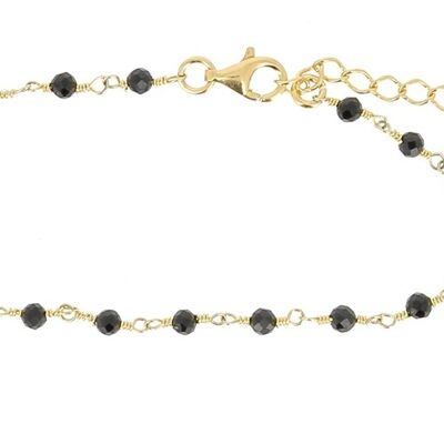 Spinel bracelet Spinel bracelet - silver 925 golden with sun silver 925 golden