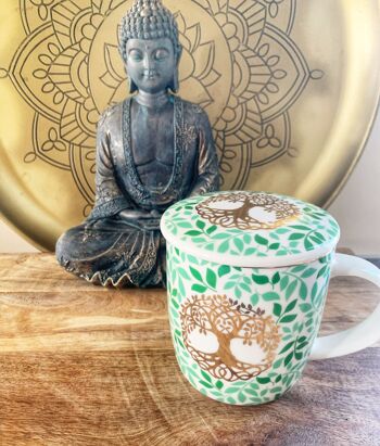 Mug/tasse à thé avec infuseur - Arbre de vie Mug/tasse à thé avec infuseur - arbre de vie 3
