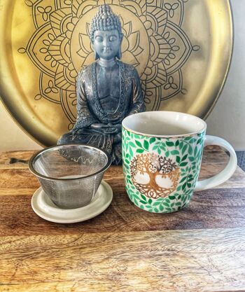 Mug/tasse à thé avec infuseur - Arbre de vie Mug/tasse à thé avec infuseur - arbre de vie 4