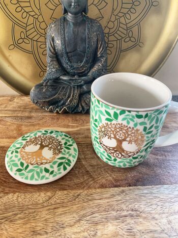 Mug/tasse à thé avec infuseur - Arbre de vie Mug/tasse à thé avec infuseur - arbre de vie 5
