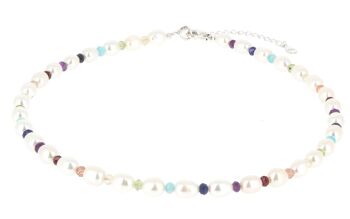 Collier 7 chakras Perles naturelles Collier 7 chakras Perles naturelles (45 + 5 cm) 1