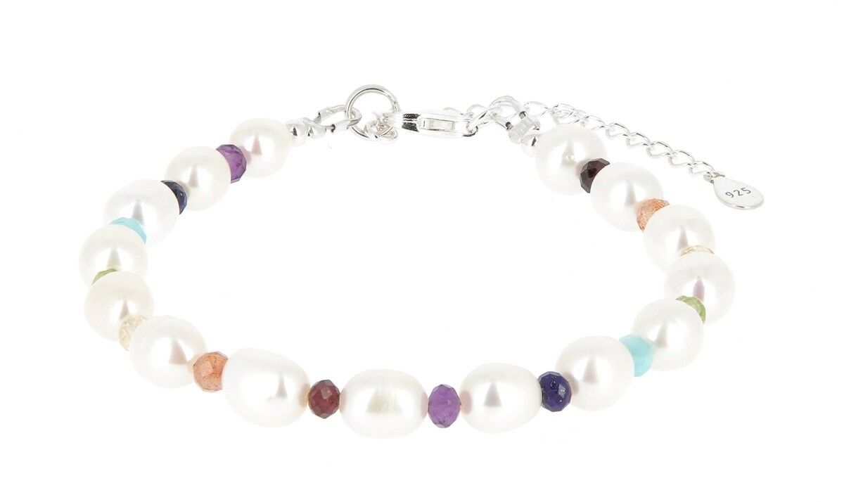 Bracciale 7 chakra Perle naturali Bracciale 7 chakra Perle naturali