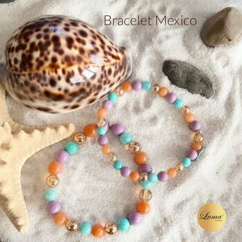 Bracelet Mexico Bracelet Mexico en pierres de 8 mm 1