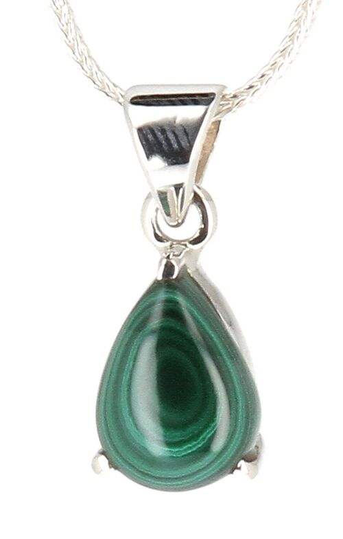 Pendentif Malachite Griffe N°3 - Ronde diamètre 1,7cm