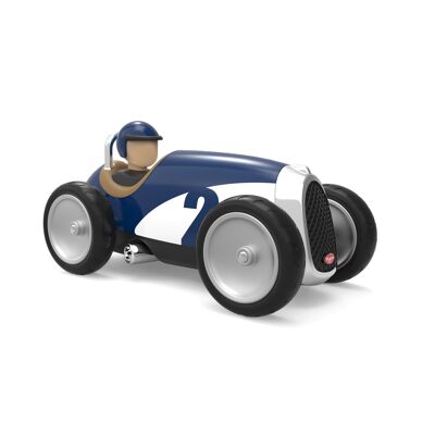 Kleines blaues Auto für Kinder - Rennwagen
