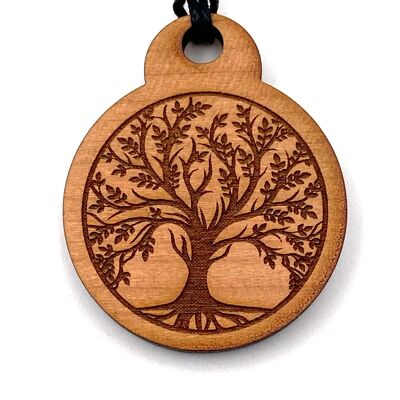 Pendant Wood Tree of Life / Flower of Life / Metatron Flower of life