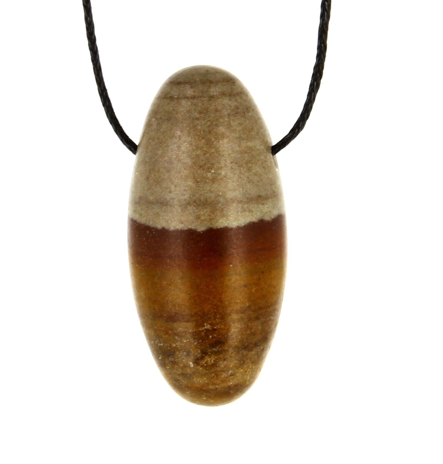 Pendentif pierre percée Shiva Lingam Pendentif pierre percée shiva lingam