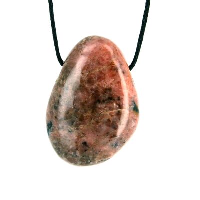 Pendentif pierre percée Rhodonite Pendentif pierre percée Rhodonite