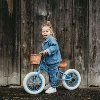 Draisienne Bleue pour enfant - Vélo sans pédales vintage 1