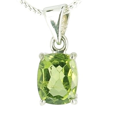 Peridot N°4 pendant - H 1.1 cm x W 0.9 cm