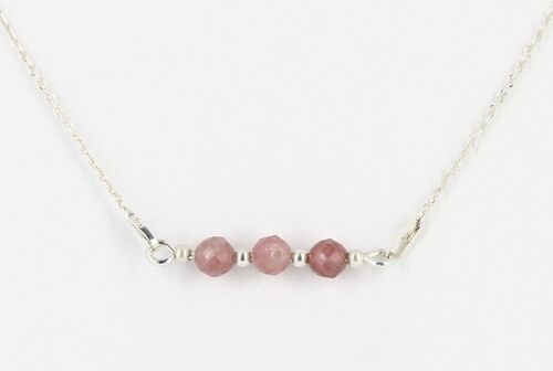 Collier Tourmaline rose