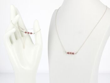 Collier Tourmaline rose 3