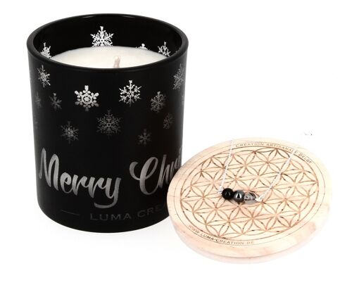 Bougies bijou Silver Christmas Noire