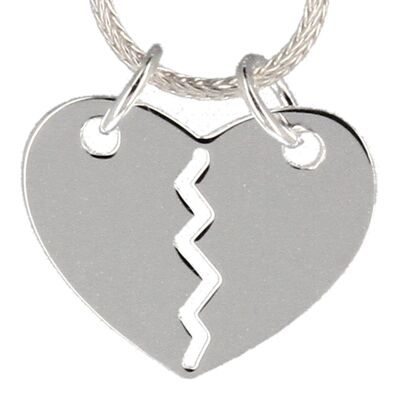 Heart pendant to separate