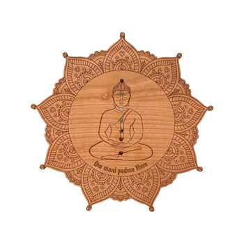 Bouddha Mandala 7 chakras 28 cm