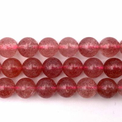 Strawberry quartz row 8mm