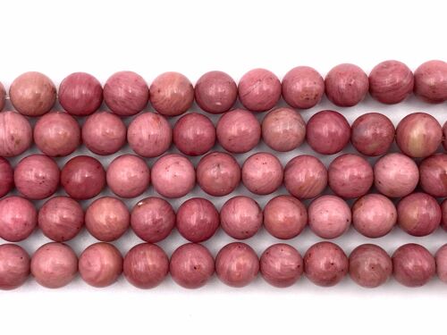 Rhodonite 6mm non marbré