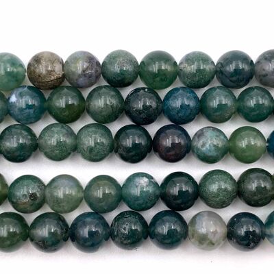 Moss agate 6mm