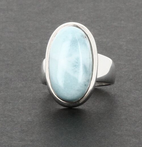 Bague "Larimar" Ovale Dimension 3 cm x 1,8 cm - EU57